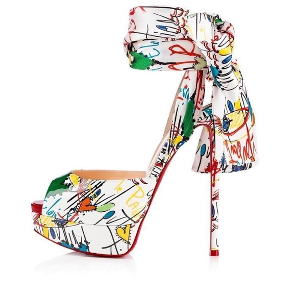 Christian Louboutin Shoes - Christian Louboutin Jersey Vamp Loubitag Size 38